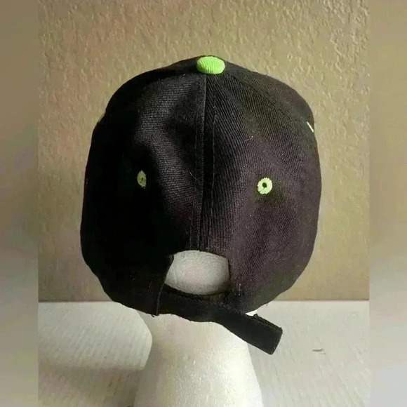 Texas Lone Star State Hat/Baseball Cap Adjustable Black Green - Picture 3 of 5